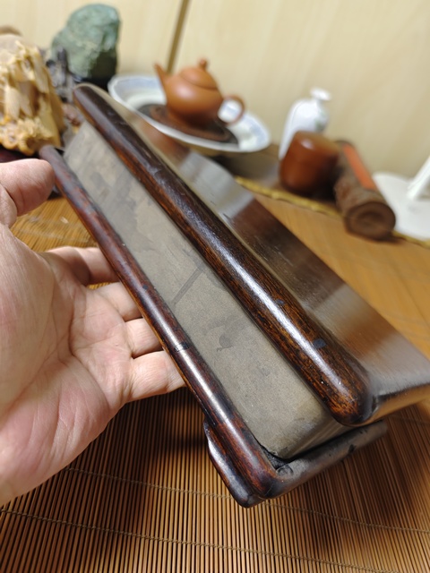 古玩雜項清 巕村石硯拍賣，當前價格1980元