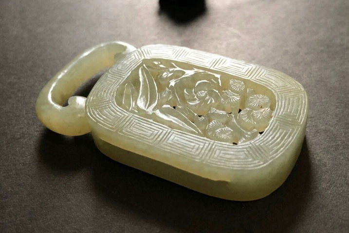 古玩玉器清代和田玉雕“提攜”拍賣，當(dāng)前價(jià)格16000元