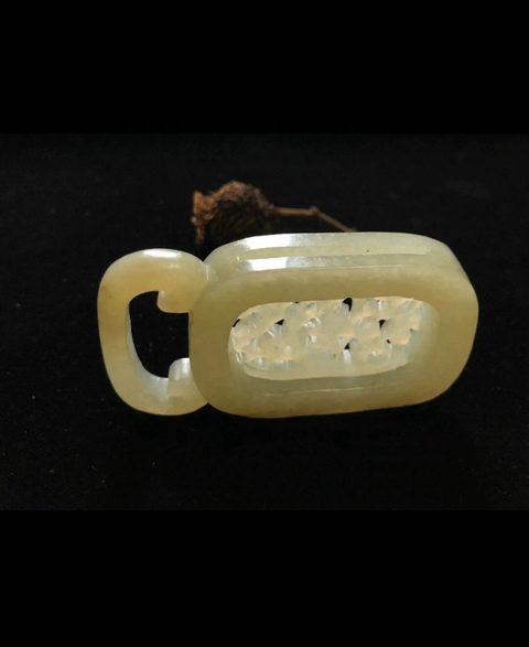 古玩玉器清代和田玉雕“提攜”拍賣，當(dāng)前價(jià)格16000元