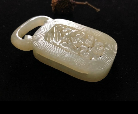 古玩玉器清代和田玉雕“提攜”拍賣，當(dāng)前價(jià)格16000元