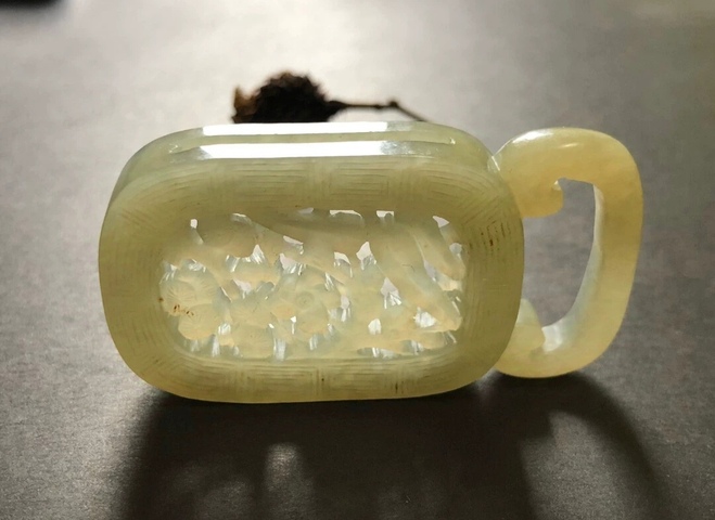 古玩玉器清代和田玉雕“提攜”拍賣，當(dāng)前價(jià)格16000元
