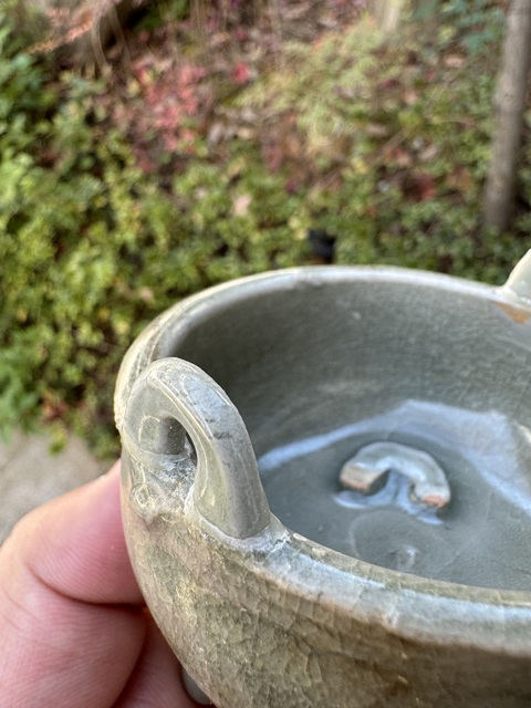 古玩陶瓷龍泉青瓷鼎式爐拍賣,當前價格13800元