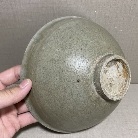 古玩陶瓷龍泉青瓷斗笠碗拍賣，當前價格2800元