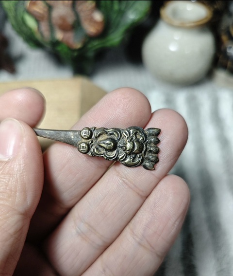 古玩雜項(xiàng)清中期銀發(fā)簪子拍賣(mài)，當(dāng)前價(jià)格277元