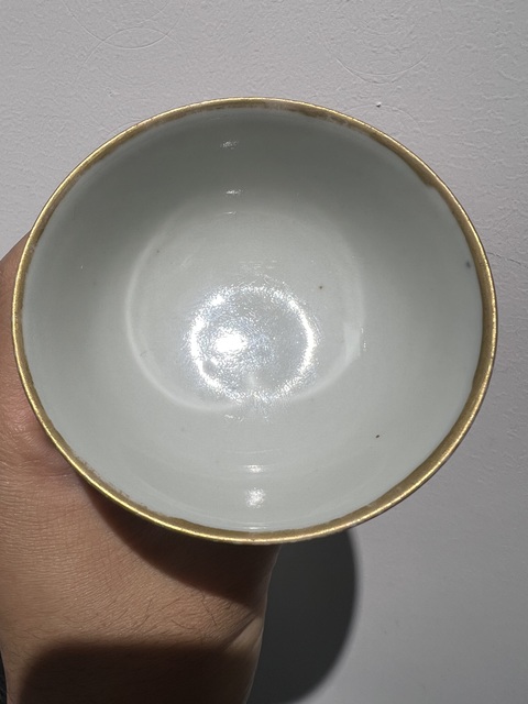古玩陶瓷粉彩雙龍戲珠紋高足杯(實物保真)拍賣,當前價格12600元
