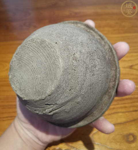 古玩陶瓷漢灰陶鳥柱盤拍賣,當前價格4500元