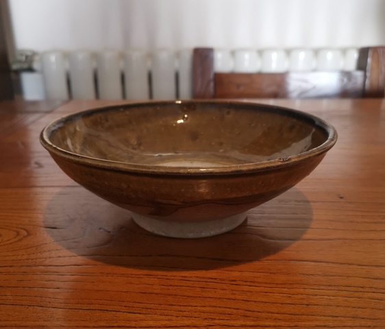 古玩陶瓷金元·褐釉大碗拍賣，當前價格3000元