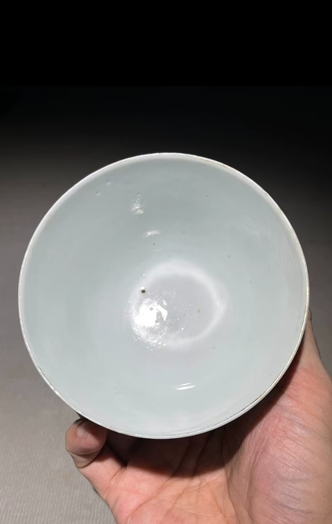 古玩陶瓷民國淺降彩茶碗拍賣,當(dāng)前價(jià)格1200元