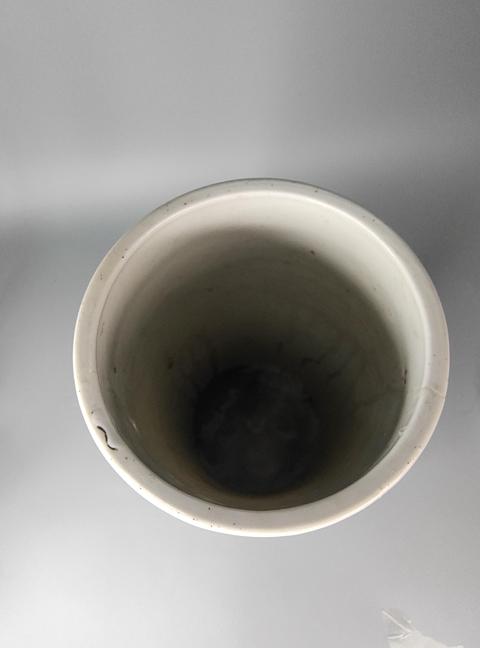 古玩陶瓷民國淺降彩人物帽筒拍賣，當前價格278元