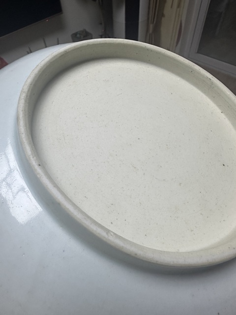 古玩陶瓷清雍乾·牧牛圖青花盤拍賣,當前價格12800元