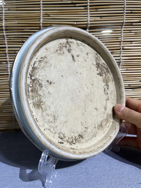 古玩陶瓷青花過墻龍紋盤改件壺承拍賣,當(dāng)前價格2200元