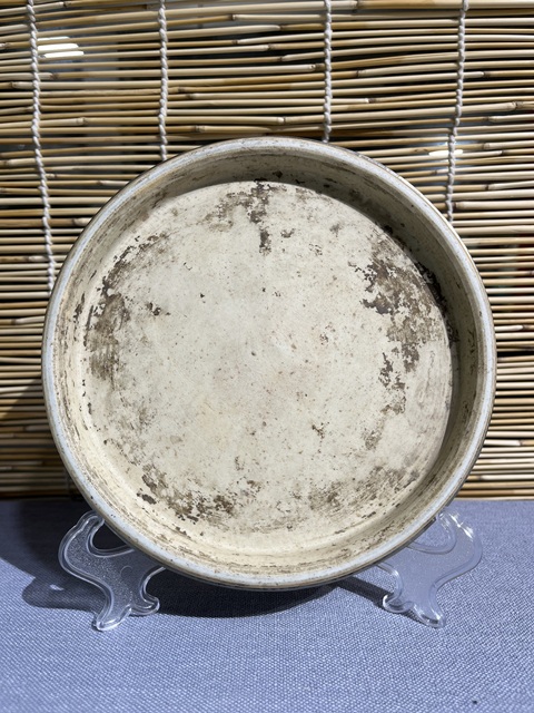 古玩陶瓷青花過墻龍紋盤改件壺承拍賣,當(dāng)前價格2200元