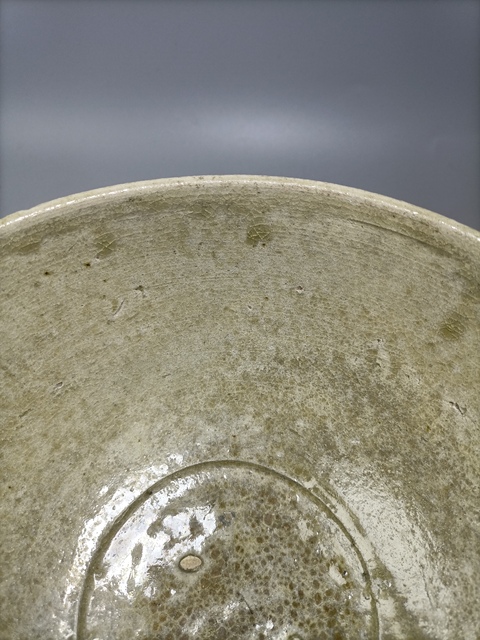 古玩陶瓷特價元龍泉系青釉大茶碗拍賣，當前價格350元