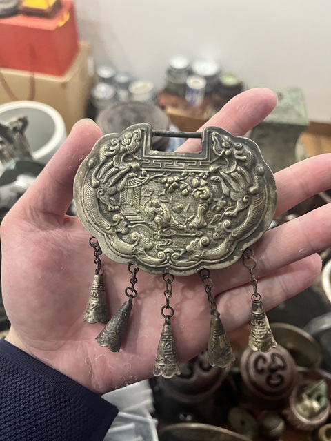 晚清銀鎖拍賣，當前價格399元