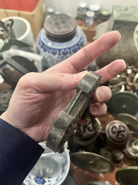 古玩雜項晚清銀鎖拍賣,當前價格399元