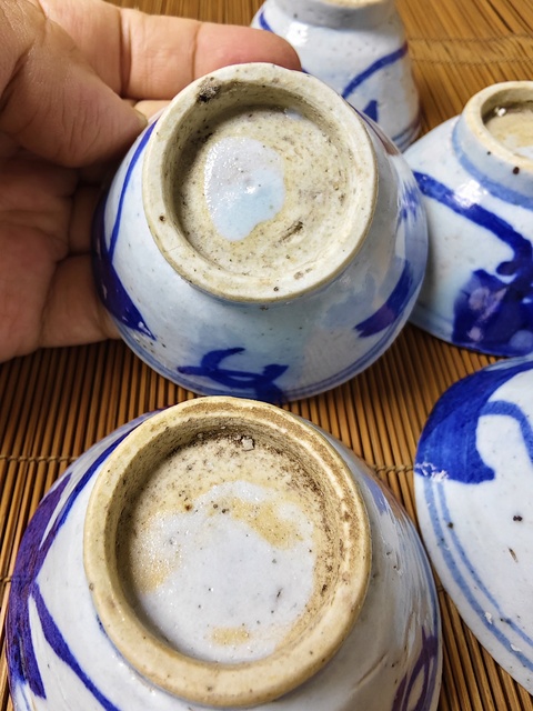 古玩陶瓷清中期 青花杯拍賣,當前價格158元