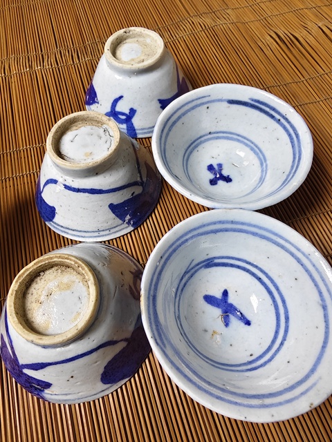 古玩陶瓷清中期 青花杯拍賣,當前價格158元