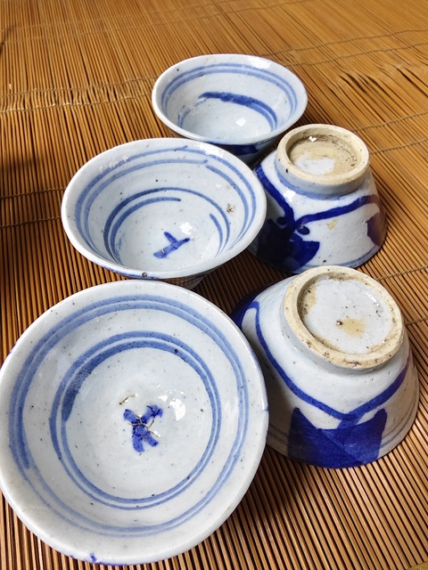 古玩陶瓷清中期 青花杯拍賣,當前價格158元