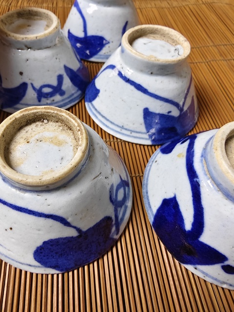 古玩陶瓷清中期 青花杯拍賣,當前價格158元