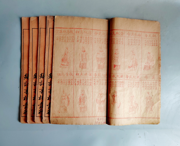 古玩陶瓷晚清大本《幼學故事瓊林》全套五冊26.5厘米拍賣,當前價格1980元