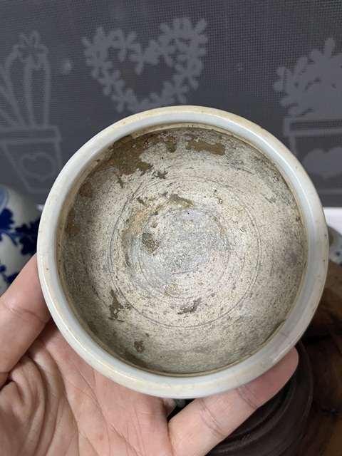 古玩陶瓷清中期青花研缽（一套）拍賣，當前價格588元