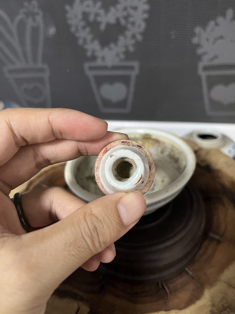 古玩陶瓷清中期青花研缽（一套）拍賣，當前價格588元