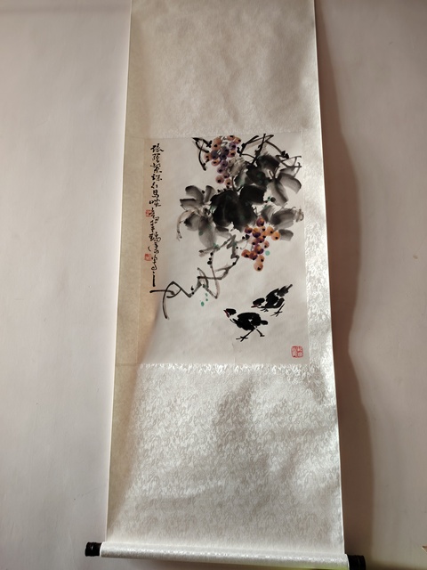 古玩字畫張瑞康花鳥拍賣,當前價格99元