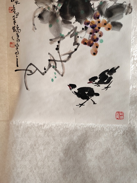 古玩字畫張瑞康花鳥拍賣,當前價格99元