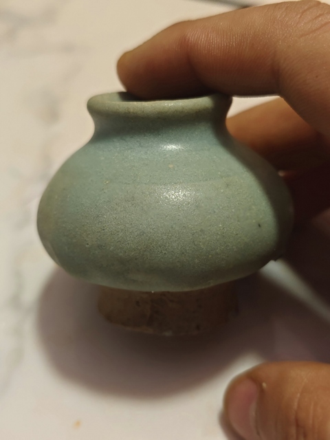 古玩陶瓷元代青釉小罐小水盂拍賣,當(dāng)前價格199元