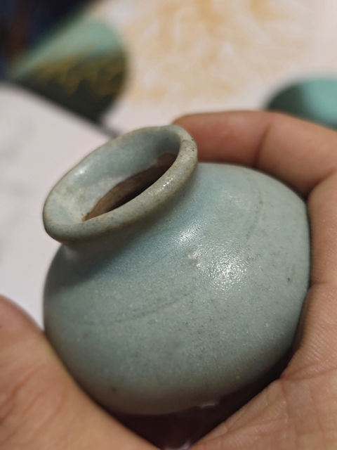 古玩陶瓷元代青釉小罐小水盂拍賣,當(dāng)前價格199元
