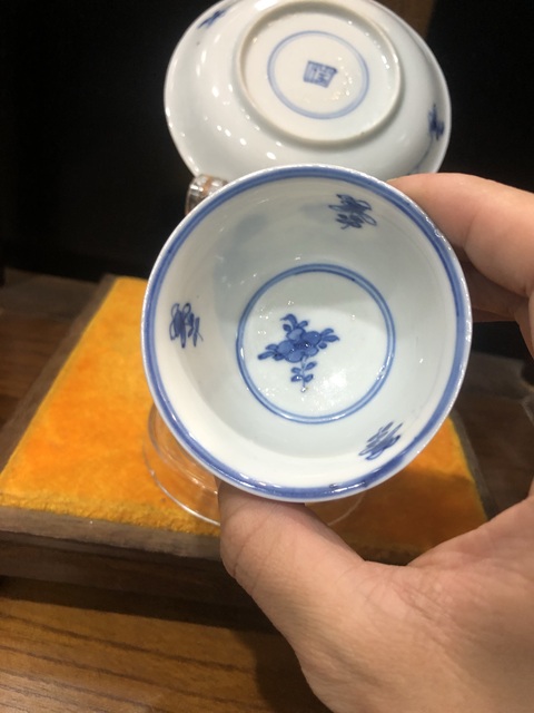 古玩陶瓷（精品杯碟）清-康熙-四季花卉紋-青花杯碟套裝拍賣，當(dāng)前價(jià)格1260元