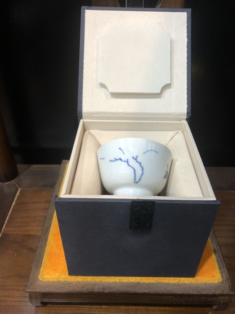 古玩陶瓷(精品花神杯)清·康熙·青花留白-花神杯拍賣,當前價格931元