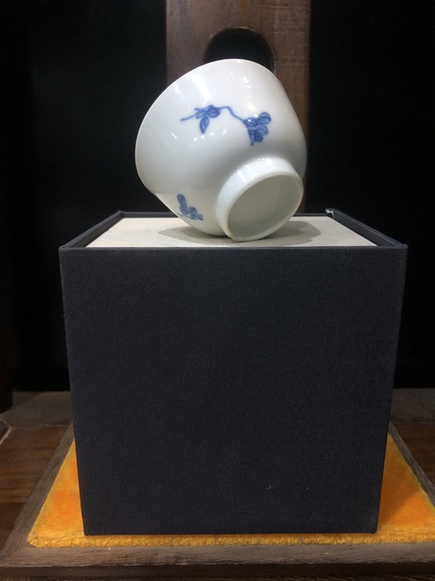 古玩陶瓷(精品花神杯)清·康熙·青花留白-花神杯拍賣,當前價格931元
