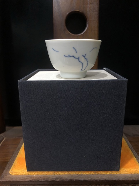 古玩陶瓷(精品花神杯)清·康熙·青花留白-花神杯拍賣,當前價格931元