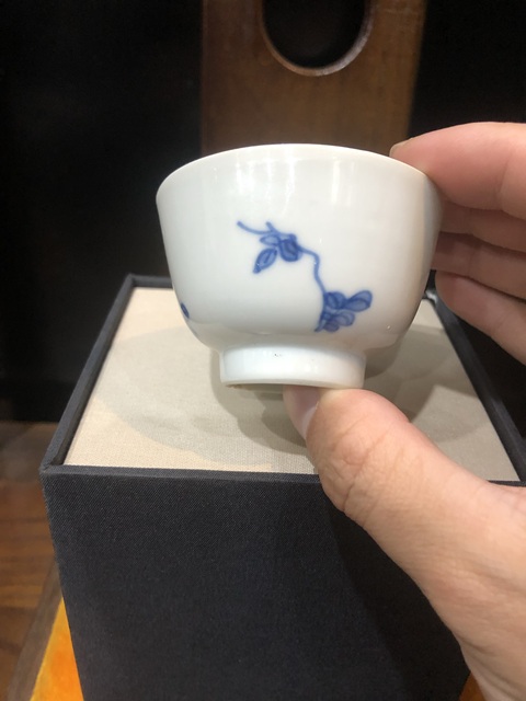 古玩陶瓷(精品花神杯)清·康熙·青花留白-花神杯拍賣,當前價格931元