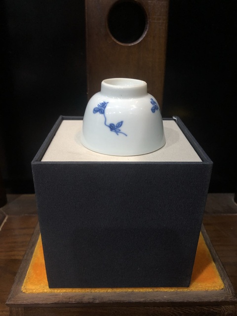 古玩陶瓷(精品花神杯)清·康熙·青花留白-花神杯拍賣,當前價格931元