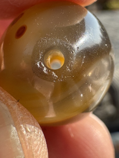 古玩玉器明、橄欖珠（珠博認證）拍賣，當前價格3500元