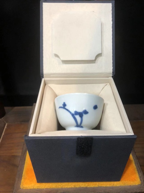 古玩陶瓷(精品花神杯)清·康熙·青花留白·花神杯拍賣,當前價格768元