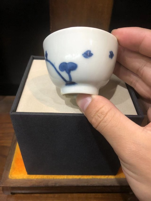 古玩陶瓷(精品花神杯)清·康熙·青花留白·花神杯拍賣,當前價格768元