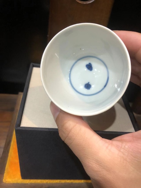 古玩陶瓷(精品花神杯)清·康熙·青花留白·花神杯拍賣,當前價格768元