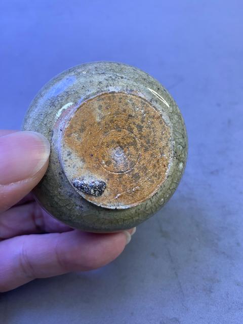 古玩陶瓷龍泉青瓷蓋罐拍賣，當前價格1200元