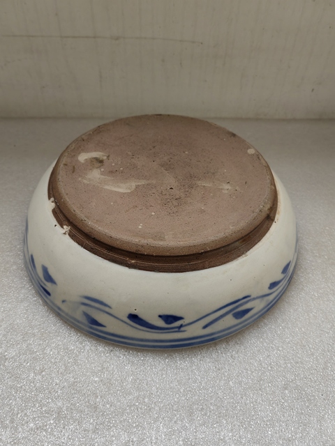 古玩陶瓷青花魚藻紋淺碗拍賣,當前價格398元