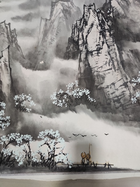古玩字畫名家李雨石 山水拍賣，當前價格268元