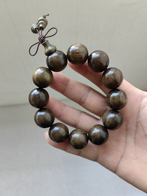 古玩雜項陰沉楠木手串拍賣,當前價格298元