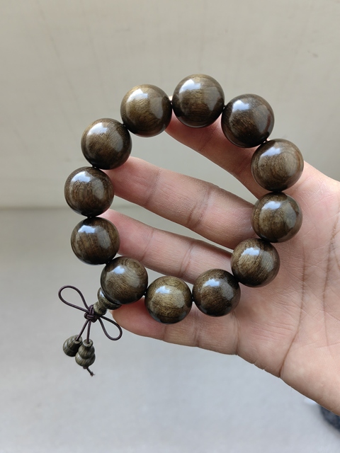 古玩雜項陰沉楠木手串拍賣,當前價格298元