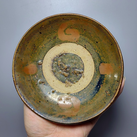 古玩陶瓷元代,磁州窯鐵銹斑茶碗拍賣,當前價格999元