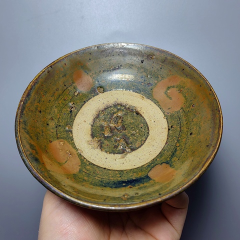 古玩陶瓷元代,磁州窯鐵銹斑茶碗拍賣,當前價格999元
