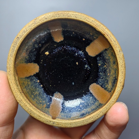 古玩陶瓷宋元·鐵銹斑茶盞拍賣,當前價格1000元