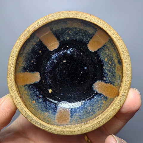 古玩陶瓷宋元·鐵銹斑茶盞拍賣,當前價格1000元