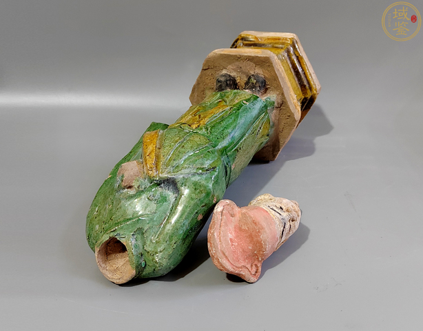 古玩陶瓷明三彩人物俑拍賣，當(dāng)前價(jià)格6600元